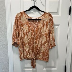 LUQ - Tie Front Top - XL